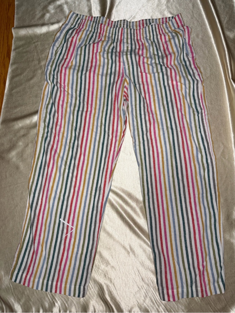 Gap Softest Flannel Pajama Pants in Multi Color Stripe Size XL NWT 100% Cotton